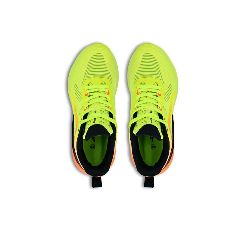 Miob&cyio Cushioning Rebound Lightweight Anti-slip Low-Top Running Shoes Unisex Neon Green-2