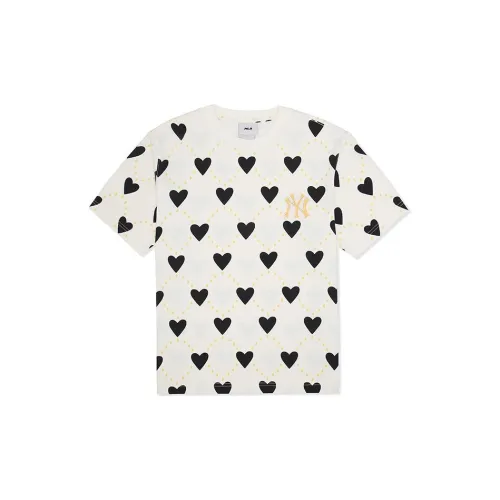 Unisex Heart X MLB T-Shirts Unisex Deep Cream