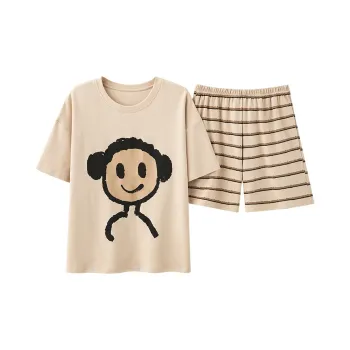 CHUDUAN Pajama Set Women's Ecru