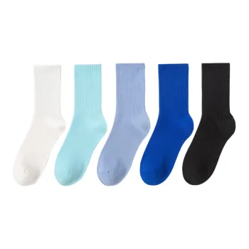XXLLG Mid Calf Socks Women's 5 Pack