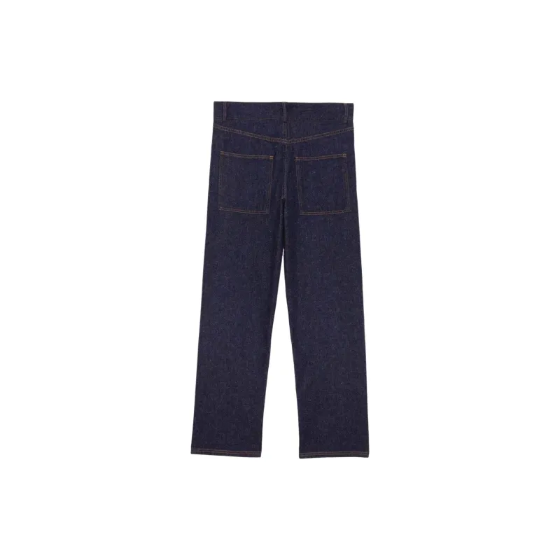 BASERANGE SS24 Indre Pants - Recycled Denim Jeans Women's Blue/Blue-1