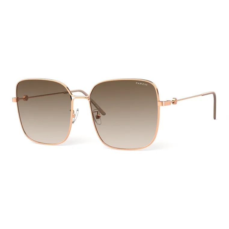 PARZIN Square Sunglasses Women's Metal Thin Frame Multicolor Lens Elegance Elegant-11