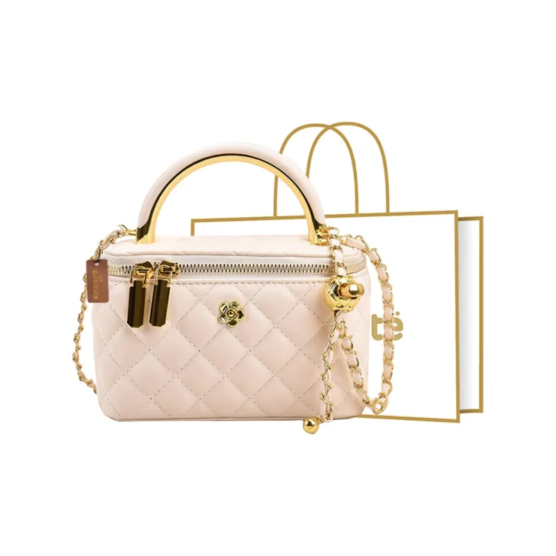 SUPERCUTE PU Handbag, Shoulder Bag, Crossbody Bag Regular Women's White/Silver/Pink/Black-7
