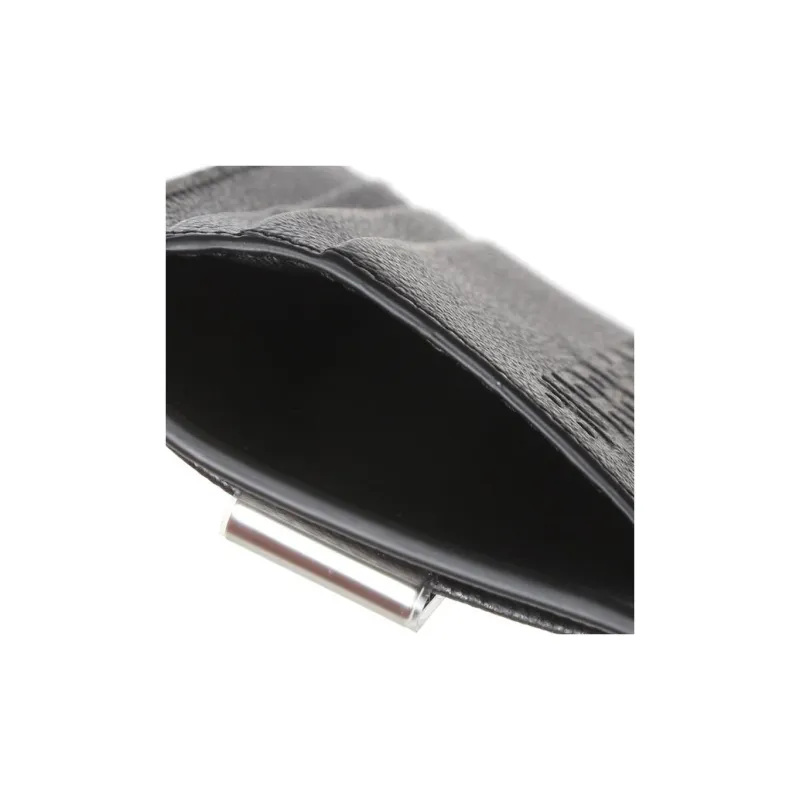 Burberry Cow Leather Card Holder Unisex Black-6