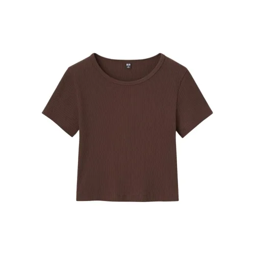 UNIQLO T-Shirts Women's Chestnut