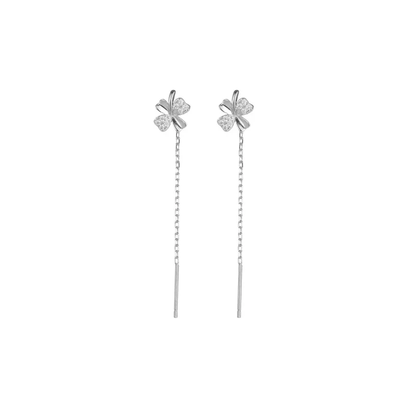 Beauty 925 Sterling Silver Drop Earrings Women's-0