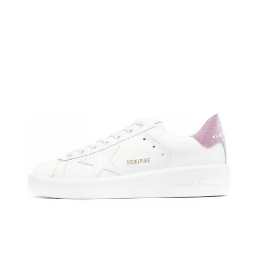 Golden Goose Purestar Skateboard Shoes Women's Low-Top Pink/White