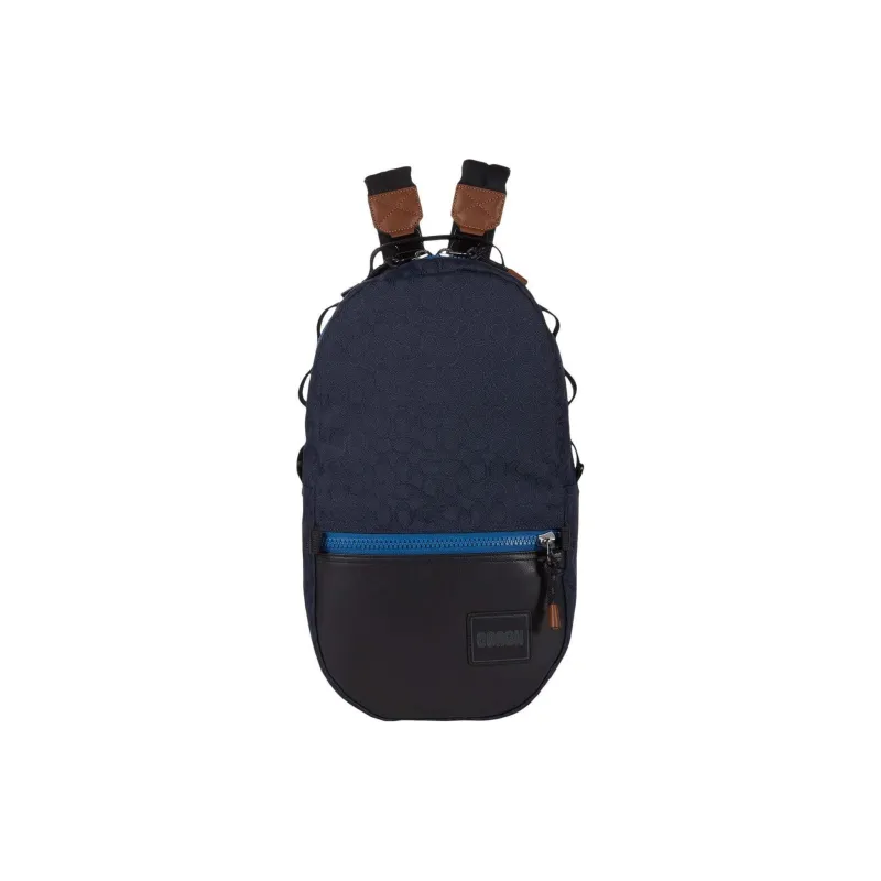 COACH Fabric Double-Sided Backpack Medium Size Women's Blue-4