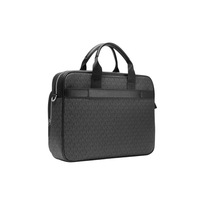 MICHAEL KORS MK Cooper Coated Canvas Briefcase, Handbag, Shoulder Bag Men's Black-3