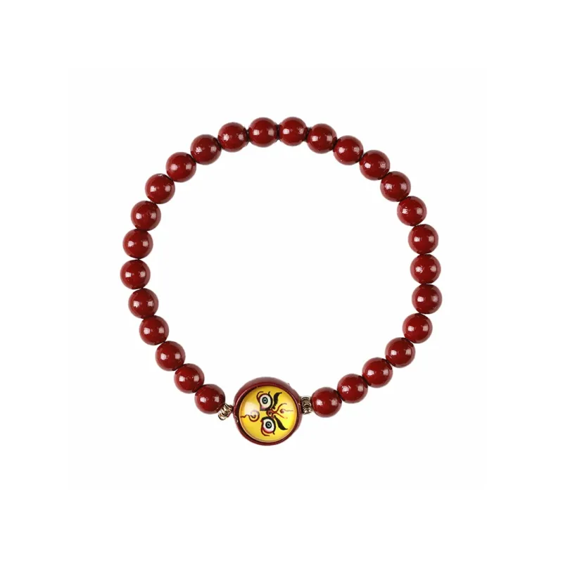 Ryukyu Cinnabar Jade Bracelets Unisex-0