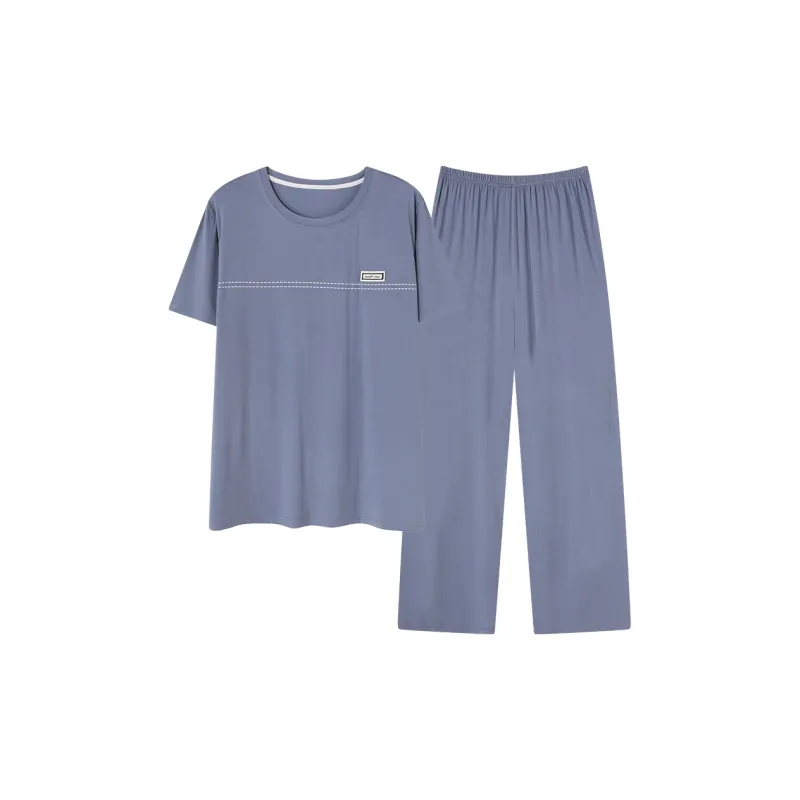 Follow The United States Pajama Set Men's Blue-0