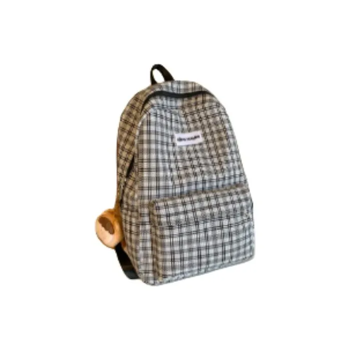 FAMAN Nylon Backpack Regular Women's Black/Khaki/Green/Blue/Pink-8