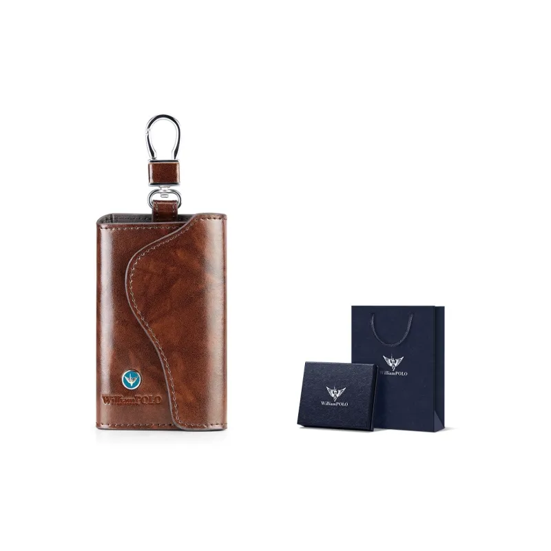 WilliamPOLO Cow Leather Key Pouch Regular Unisex Multicolor-15