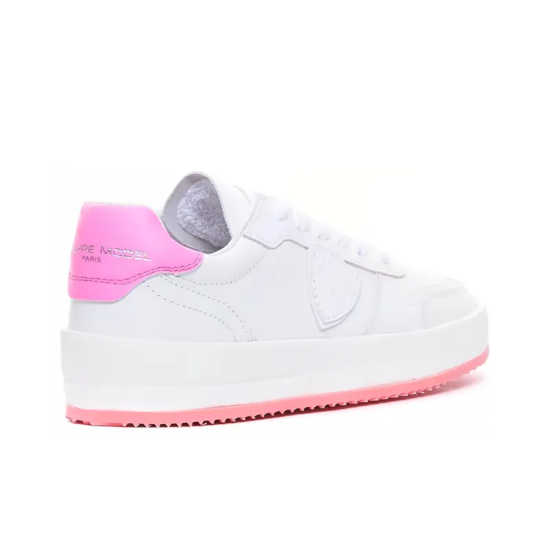 PHILIPPE MODEL Paris Temple Veau Leather Sneakers-3