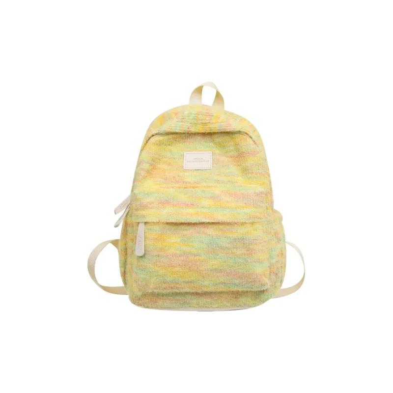BALANG Nylon Backpack Women's Pink/Yellow/Blue/White-0