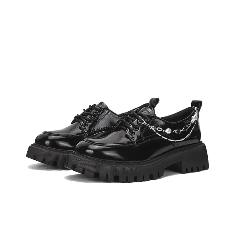 SATURDAY MODE Women's Casual Shoes Women's Low Top Black/Brown-1
