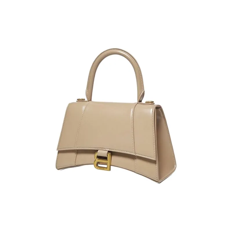 Balenciaga Leather One Shoulder Handbags Women's Brown-3