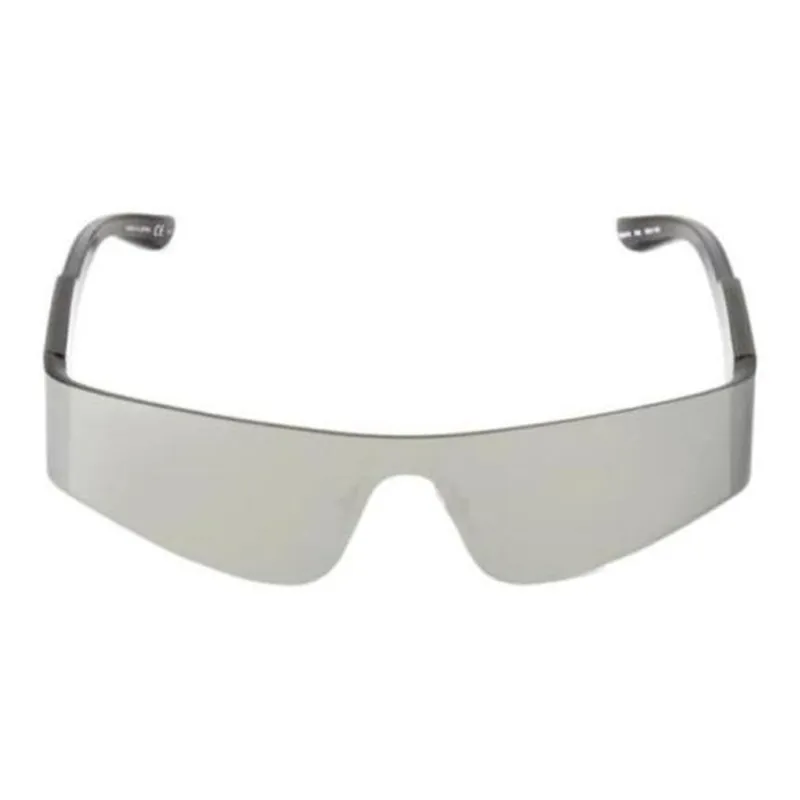 Balenciaga Acetate Irregular Shape Sunglasses Unisex Silver-1