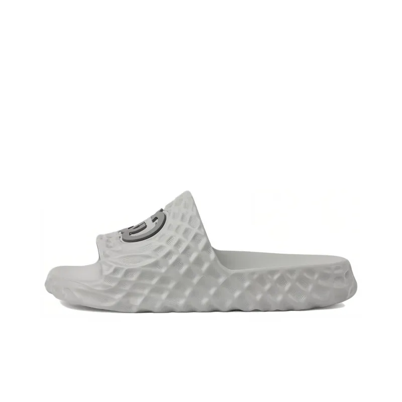 GUCCI Slide Sandal 'Interlocking G Grey Water Ripples'-0