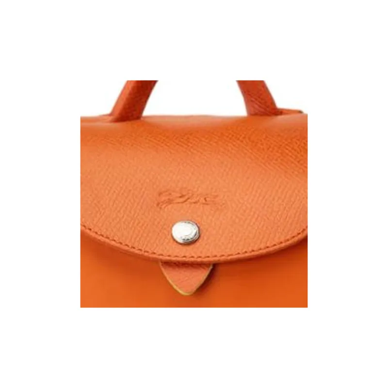 LONGCHAMP Le Pliage Green Cow Leather Backpack Women's Carrot-3