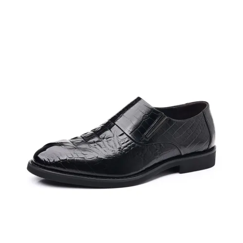 DOUBLE STAR 88 Dress Shoes Men Low-Top Black