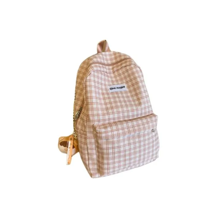 FAMAN Nylon Backpack Regular Women's Black/Khaki/Green/Blue/Pink-1
