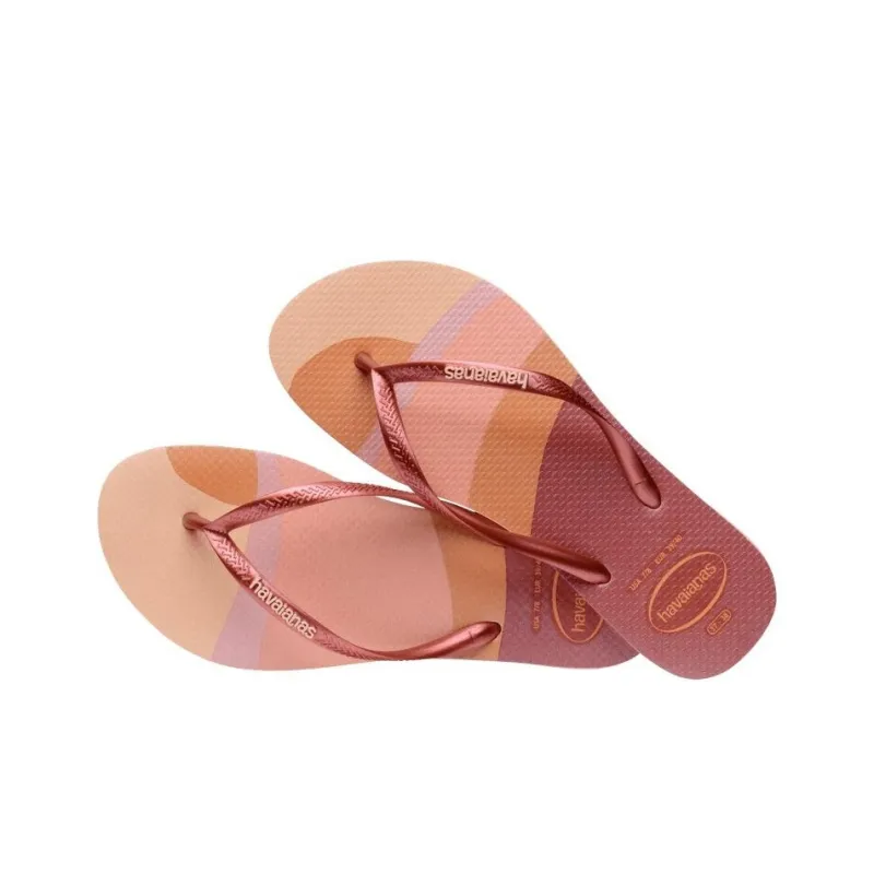Havaianas Slip Resistant Flip Flops Women's Orange Red-2