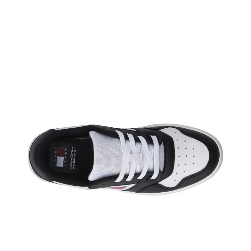 Tommy Hilfiger Low Top Skateboard Shoes Women's Black White-3