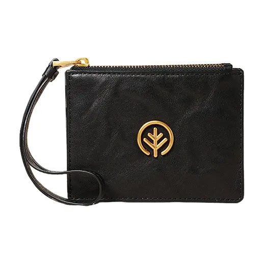 BAGTREE Cow Leather Card Holder Regular Unisex Caramel/Roasted Brown/Black/Cardamom Green/Bordeaux Red-6