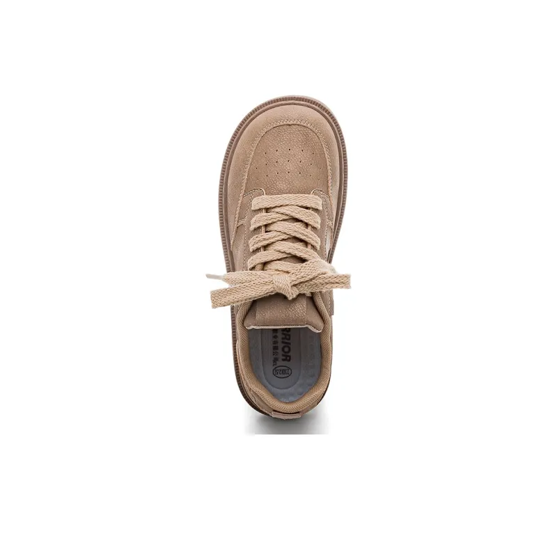 Warrior Abrasion Resistant Slip Resistant Skateboard Shoes Women's Khaki-3