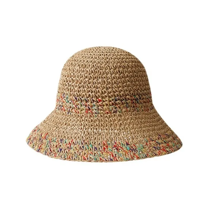Ai Jiawei Straw Woven Bucket Hats Women's-1