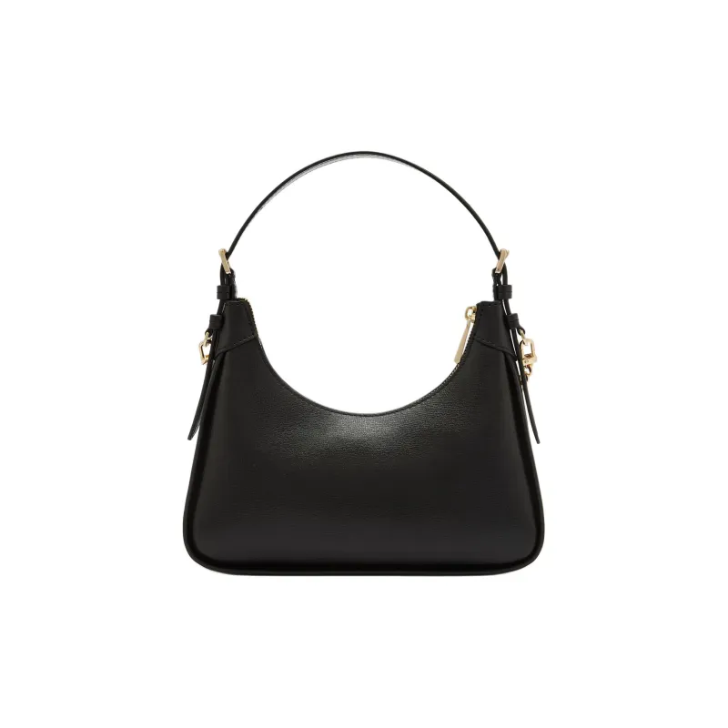 crocodile-effect leather mini bag Nero
