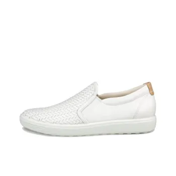 Ecco Soft 7 Slip-Resistant Cushioning Low-Top Casual Single Shoes Women's White