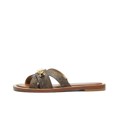 Michael Kors Monogram pattern Logo plaque Dandals