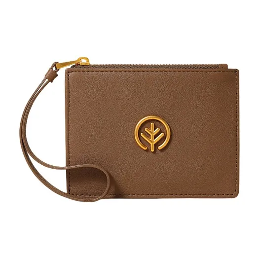 BAGTREE Cow Leather Card Holder Regular Unisex Caramel/Roasted Brown/Black/Cardamom Green/Bordeaux Red-2