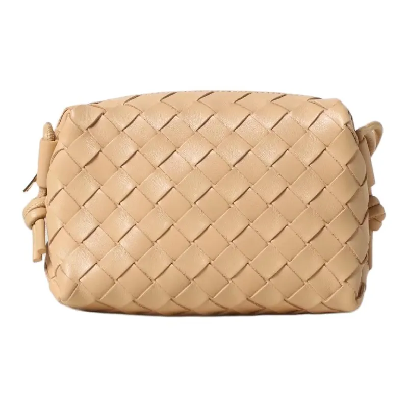 Bottega Veneta Loop Intrecciato Camera Bag Mini Almond-3