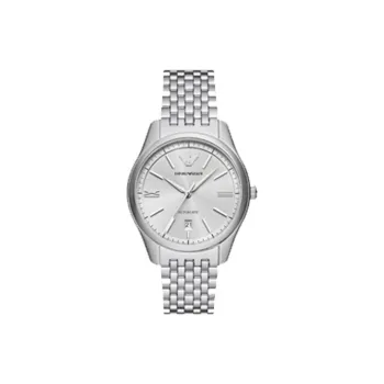 EMPORIO ARMANI Wrist Watch Automatic Mechanical Movement Stainless Steel Strap 41mm White Dial Men's Watches