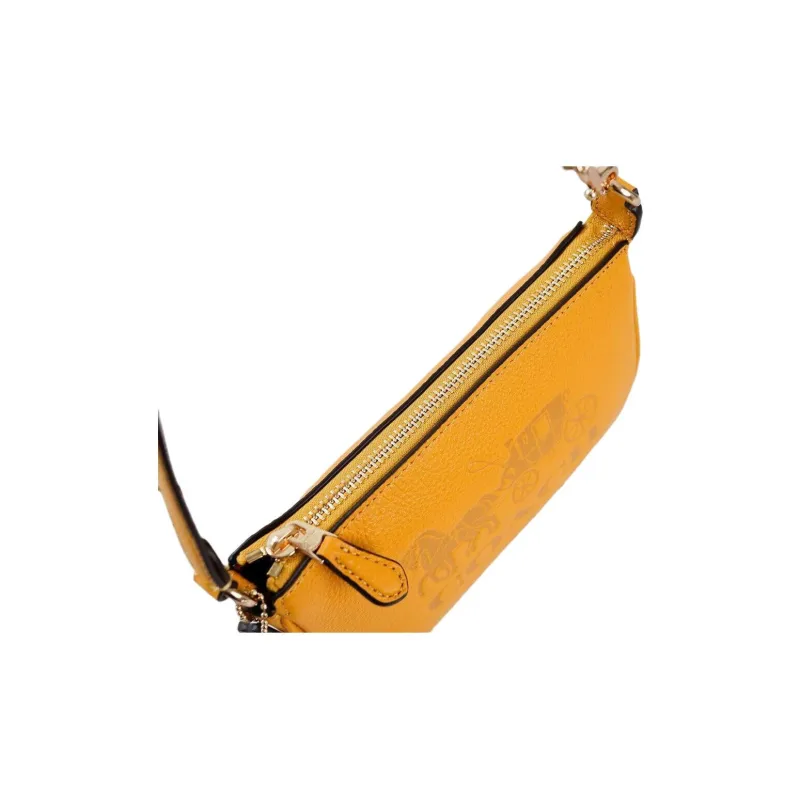 COACH Nolita Leather Shoulder Bag, Handheld Coin Wrist Bag, Handbag Trumpets Women's Candy Orange-2