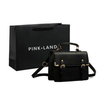 PINK·LAND PU Backpack One Shoulder Handbag Regular Women's Black/Light Brown/Coffee