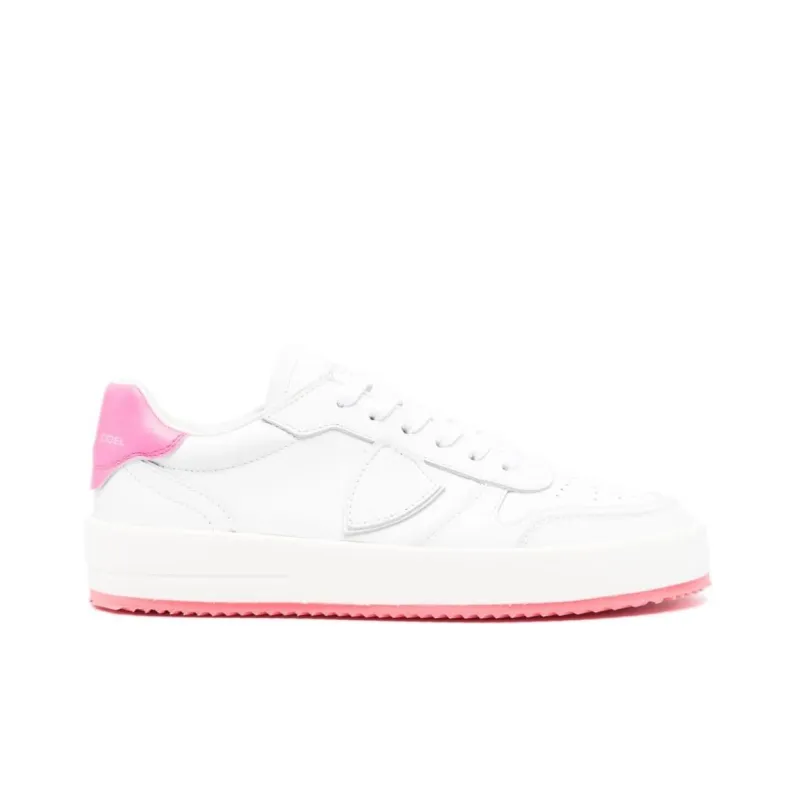 PHILIPPE MODEL Paris Temple Veau Leather Sneakers-1