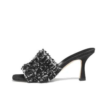 MICHAEL KORS Tessa Slide Slippers Women's Black