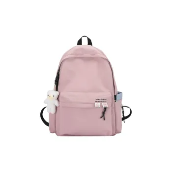 OUZIHUANG Nylon Backpack Regular Unisex Pink/White/Black/Green/Blue/Purple