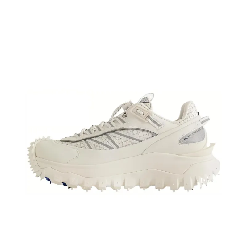 Moncler Round Toe Lace-Up Sneakers Women's-0
