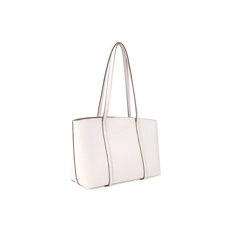 HONGU Cow Leather Patchwork Synthetic Leather Tote Bag Women's Shoulder Bag Regular Women's Green Brown Ecru-9