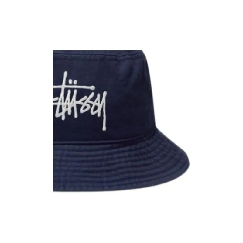 Stussy Cotton Bucket Hats Men's Marine Blue-2