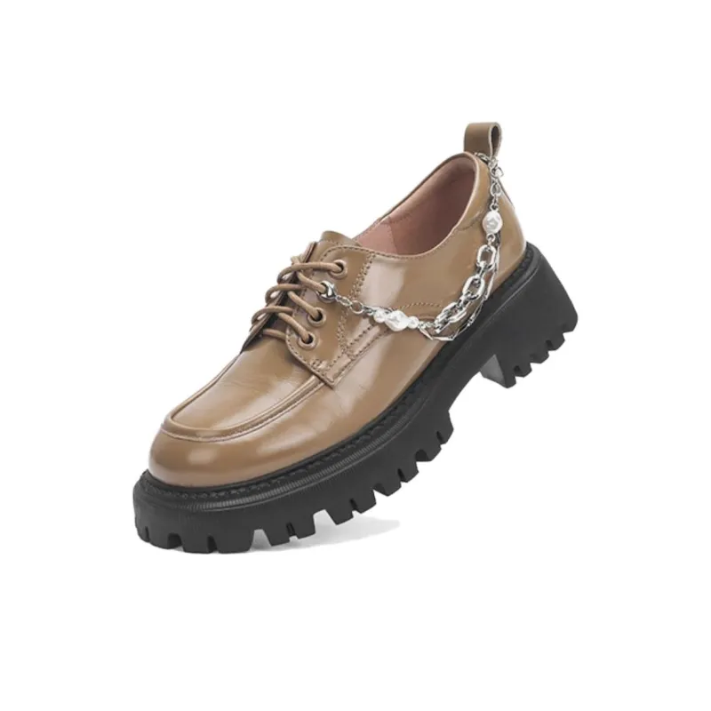 SATURDAY MODE Women's Casual Shoes Women's Low Top Black/Brown-4