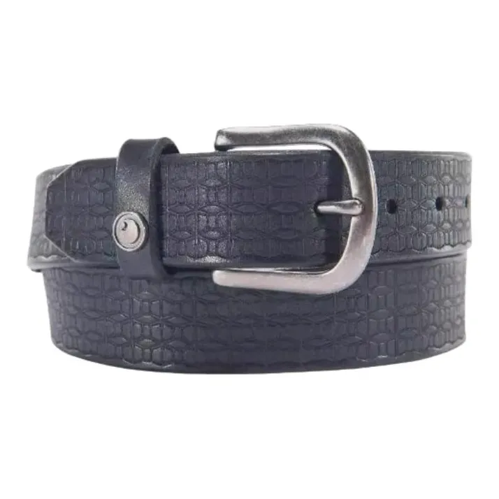 Carhartt Solid Color Decoration Pin Buckle Leather Belts Women's Blue-1