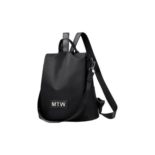 Boniu Oxford One Shoulder Portable Backpack Women's Black/Coffee