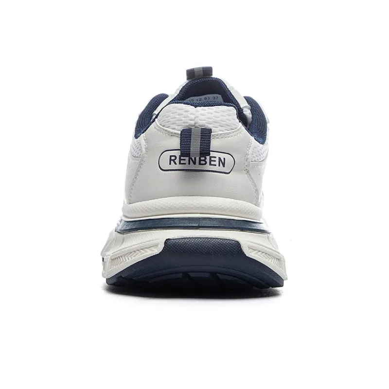 RENBEN Cushioning, Slip Resistant, Abrasion Resistant, Breathable, Height Increasing Low Top Chunky Sneakers Unisex-3