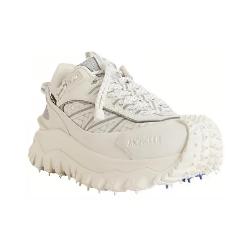 Moncler Round Toe Lace-Up Sneakers Women's-2